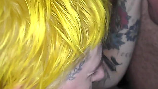 Debut Bukkake Facials for Lana Banana