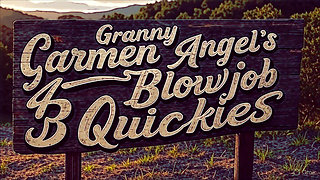 Granny Carmen Back in Black Cock Sucking, Dildo Blacked GILF