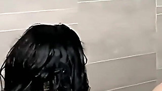 Improvised Lesbian Shower French Kissing, Caresses & Vibrator Pleasure - Amateur