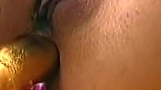 Mature Brunette Stretches Pussy Wide with Massive Bottle Outdoors