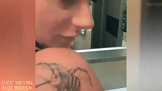 Endy Spicydoll: Bts Bathroom Quickie Creampie! French Beauty