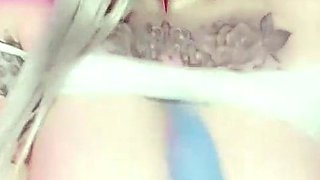 TikTok famous pawg  emmamaybyte titty fucking herself with