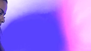 Massage: Brazilian Mulatto Rubs Japanese Man's Dick on the Table and He Fucks Her Pussy Afterwards