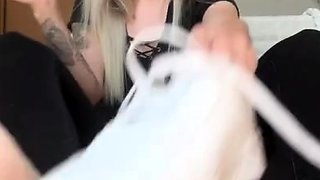 Hawt Blonde milf in foot Fetish tube scene
