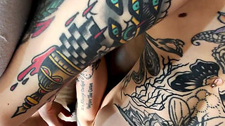 Tatted Babe POV Suck & Fuck - Sami Soup Gets Pussy Pounded - Steve Rickz