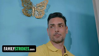 Seducing our fresh step daughter into a contorted, prohibited threesome - familystrokes ft. Bridgette B & Vanna Bardot