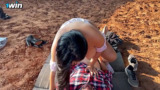 My husband gives me a riding lesson and I end up fucking the instructor! Laluceroficial