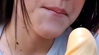 Sweet amateur teen with big pierced tits masturbating on web