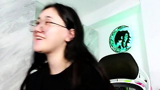 Chubby Brunette Big Boobs Dildo Masturbation