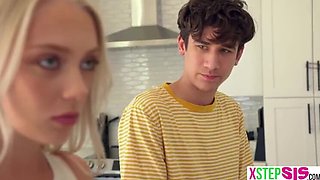 Blonde Teen Braylin Bailey Sucks Stepbro's Big Cock Despite Hating Him