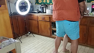 Silly F*** Buddies Making Salad in the Kitchen