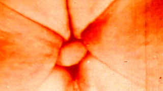 Sepia Vintage Anal Loop with Close-up Retro Backdoor Worship
