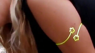 Pierced chick gives some squirt in the outdoor sex action