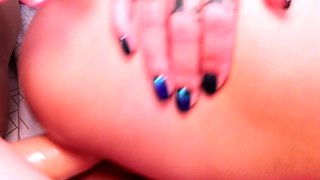 Threesome lesbian toying at a party video