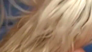 A Blonde Slut with Huge Racks Got Some Spare Time and Fucks a Random Guy