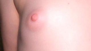 Redhead Step Sister Gets Cum on Her Tits!