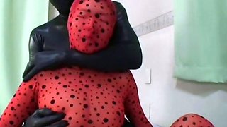 Fetish sex in latex lingerie and stilettoes