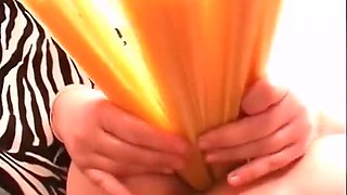 Nasty Girl Fucking Herself With Everything She Has And Bonus