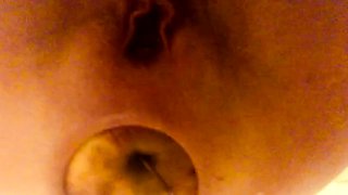 Horny amateur couple close up anal on webcam