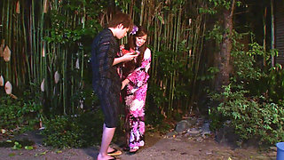 Naughty schoolgirl fucking on school trip