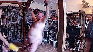 Part 2:- Lanista Bear and Domina Satana teaches Mistress Izar and Master Izar