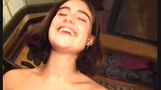Hairy teen used as a fucktoy