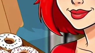 Cream Donuts with a Surprise. Hentai Cartoon