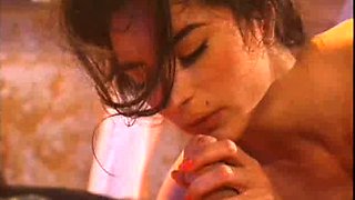 Blowjob From Hot Brunette And Cumshot