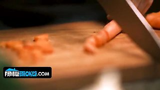 Stepdad Takes Turn After Stepbrother - Taboo Threesome with Katy Kiss