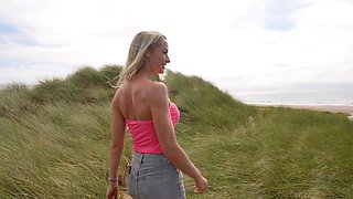 The beach is the best place for passionate outdoor sex.