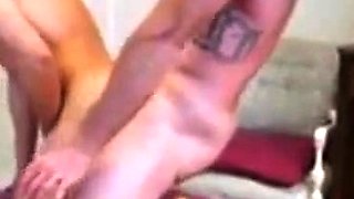 Muscle Daddy Barebacks His Latino Lover