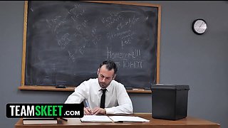 Real educator is testicles deep inwards his best student