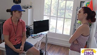 Freya Parker: "Fuck Me For Captain" Coach Desk Doggy Cum On Pussy