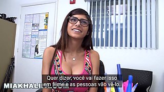 Mia Khalifa's entrevista with Legendas in Portuguese - Hot Interracial Pornstar Bangbro Action!