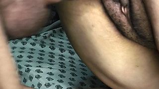 Fucking kinni's sweet pussy in doggy with condom and cum inside the pussy without condom  big lips pussy