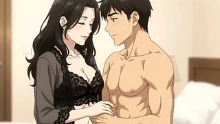 Stepmom's teach Private Lingerie Lesson to her stepson
