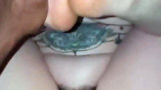 White girl gets her wet pussy fucked by black king