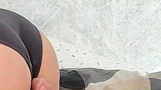 He Gets so Horny Licking My Sweaty Armpits and Cumming on My Tits