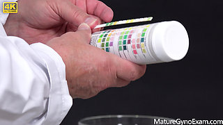 Genital Exam and Pissing of Chubby Mature Jolly Jay