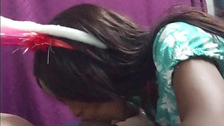 A Naughty Princess Gives Step Daddy Nice Blowjobs Before School