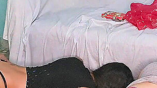 My Wife's Friend Teases Me by Showing Me Her Panties