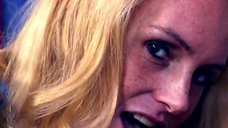 Blonde Sucks Cock Then Takes It Deep
