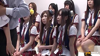 Japanese Students 18+ Get Their Hairy Pussies Satisfied And Pumped In Hot Orgy - Kotone Fujiki, Kanako Kimura And Rio Hamasaki