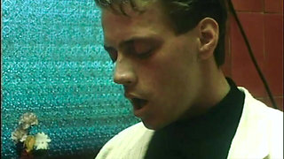 Marina Lotar Gets Pounded in the Bathroom by Rocco Siffredi, with a Final Money Shot to the Face.