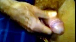 Amateur Bear Grandpa Cums with Toy