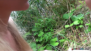 Girlfriends XXX - Petite Keira & Michelle Get Wet Outdoors for a Shaven Pussy Licking & Sneaky Lesbian Escapade