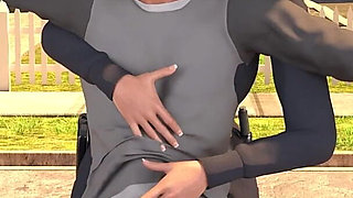 Grandma's House 10 - Police Officer Sandra Giving Handjob to Thomas Till He Cum