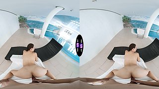 A nice couple has sex, with a beautiful brunette, Vixi Rafi, from ukraine.