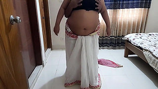 55-year-old Tamil Stepaunty Fucked Hard While She Was Sweeping the House