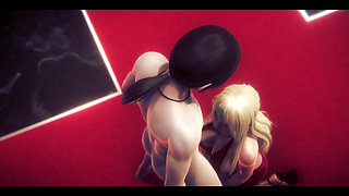 Hentai Uncensored - Nataly Handjob and Blowjob - Japanese Asian Manga Anime Game Porn